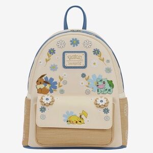 New Loungefly Pokémon Floral Mini Backpack